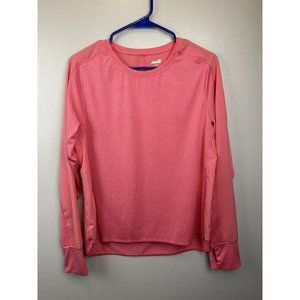 Avia Women’s Running Shirt Peach With Thumbholes Size Medium